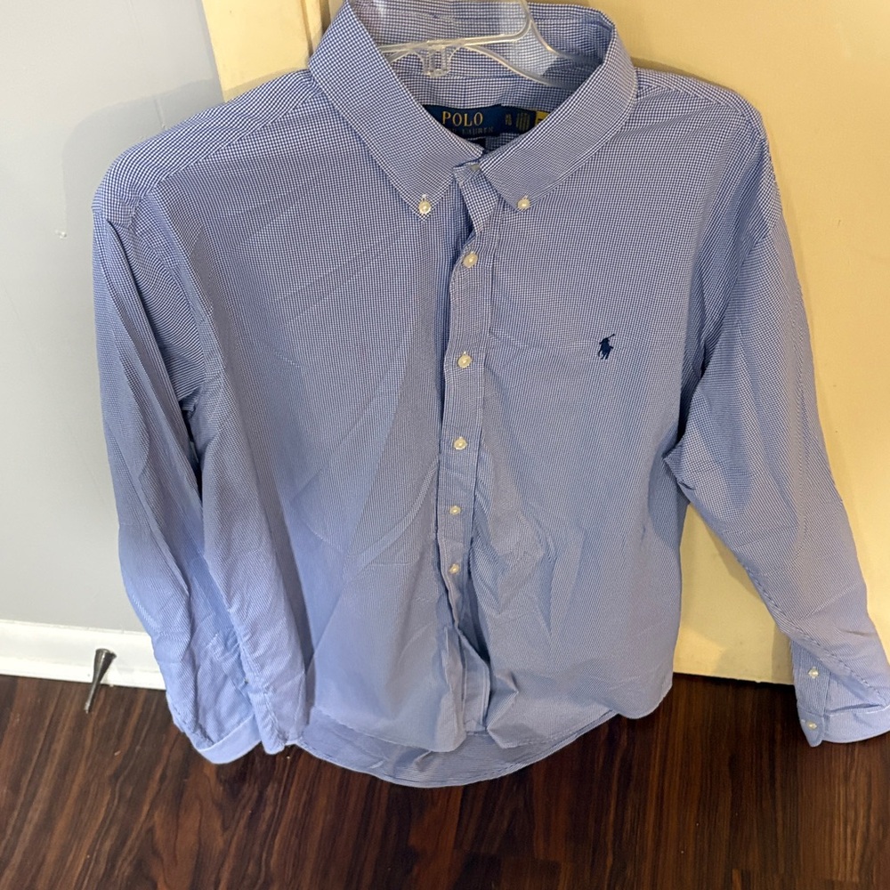 Polo by Ralph Lauren Men's Light Blue Button Down Shirt